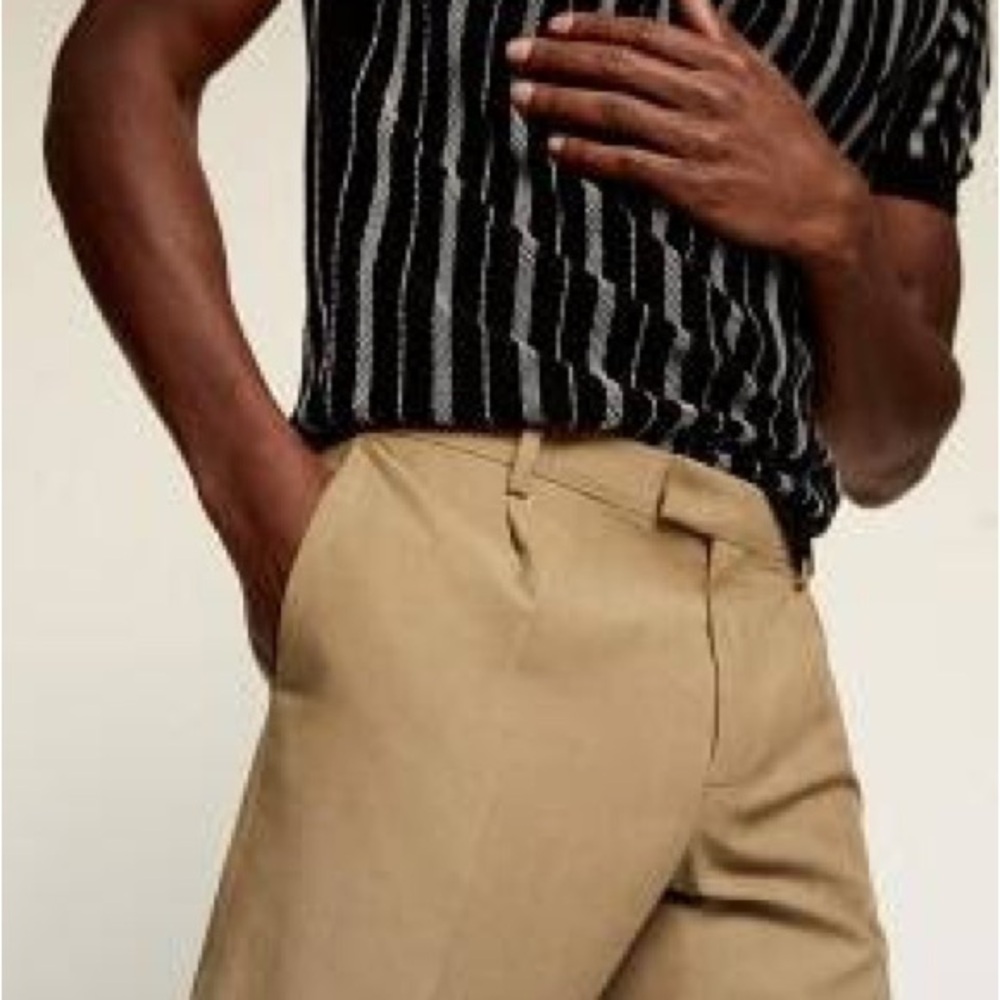 Mango Men’s Tan Khaki Pants Trousers Size 32